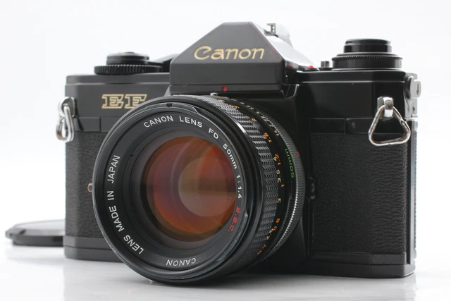 All Works!! [Near MINT] Canon EF 35mm SLR Film Camera +FD 50mm f1.4 SSC JAPAN