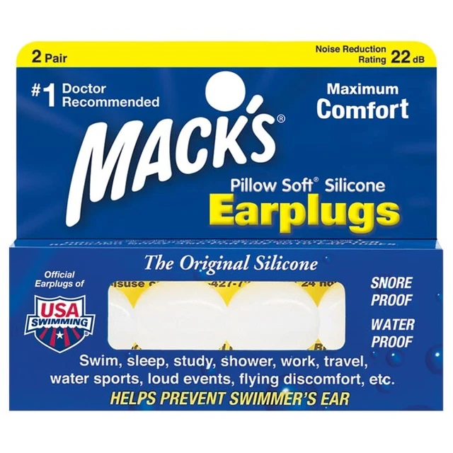 Tapón suave para almohada Mack's 2 pr