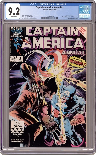 Captain America Annual #8 CGC 9.2 1986 4173450009