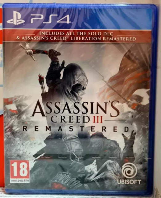 Assassin's Creed Iii Remastered Ps4 Con Dlc E Liberation Pal Eu Con Italiano New