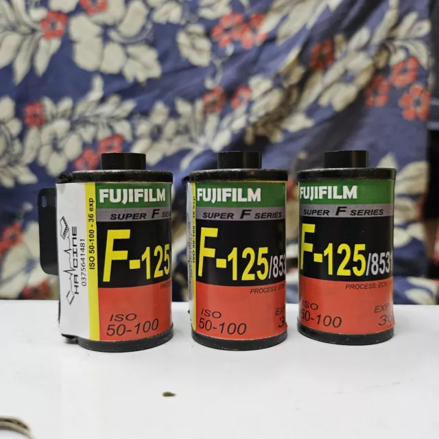 Film 35mm Fuji F125 - Iso 50-100- 36exp - Set 5 rolls - can shoot PNS