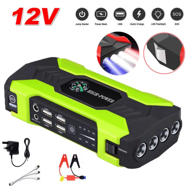 28000mAh Car Jump Starter Pack Booster Battery Charger Emergency Power Bank UK