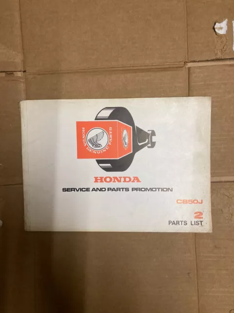 Honda CB50J Parts List Catalogue Spare Part Limited 2