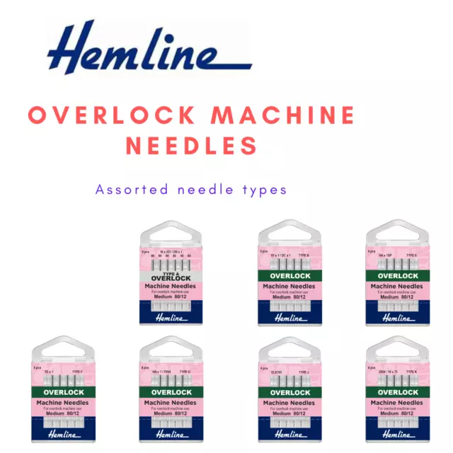 Overlock Machine Needles Serger - Sewing - Needlework - Dressmaking - Embroidery
