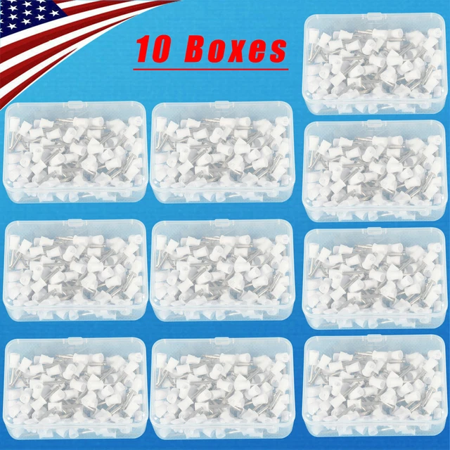 USA 1000pcs Dental Polishing Polish Cups Prophy Cup Latch Type Rubber White MKKK
