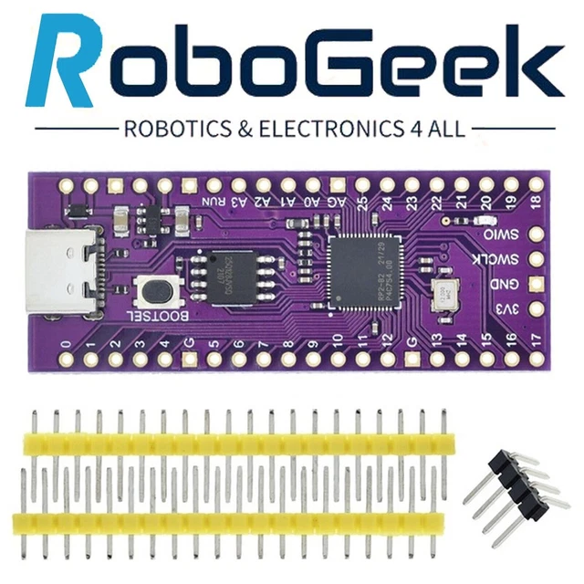 Scheda di sviluppo Raspberry Pi micro Rp2040 Lite viola 16M Tipo C