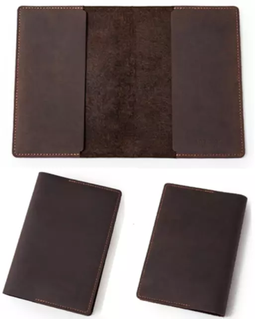 book jacket cover slipcase genuine cow leather fit for 9.5x6.5x1.5inch coffee