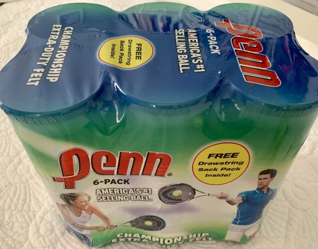 PENN CHAMPIONSHIP EXTRADUTY Tennis Balls 6 Pack 6 Cans 18 Balls New