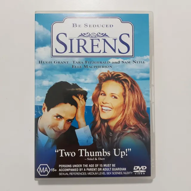 Sirens DVD Region 4 (1994 Movie) Hugh Grant/Sam Neill/Tara Fitzgerald