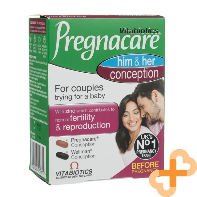 Vitabiotics Pregnacare Lui & Elle Conception 60 Comprimés Fertilité &