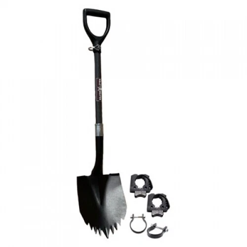 Krazy Beaver Super Shovel with Axia Alloys Mount Kit 1.75" Black/Black