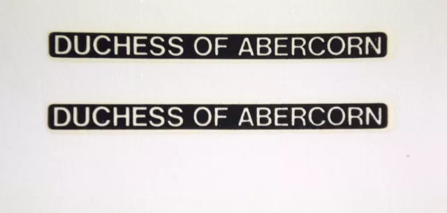 WRENN & Hornby Dublo City/Duchess Class "Duchess of Abercorn"  Name Plates