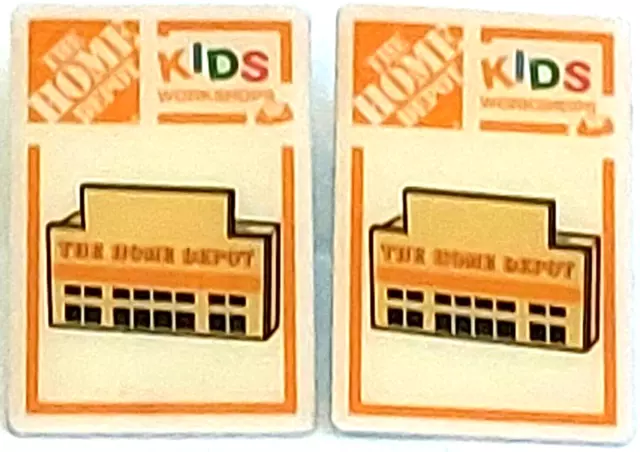 The Home Depot Kids Workshop Lapel Pins Lot of 2