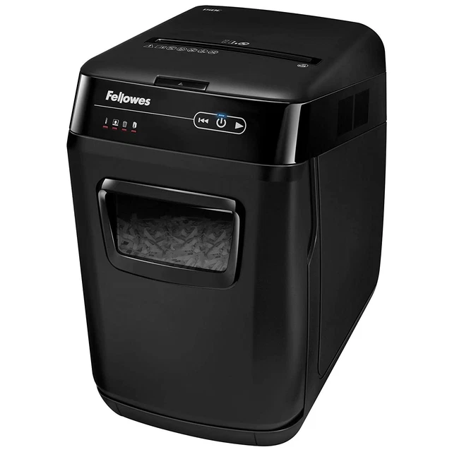 Fellowes AutoMax 150C 150-Sheet Cross-Cut Auto Feed Shredder with Jam Protecti