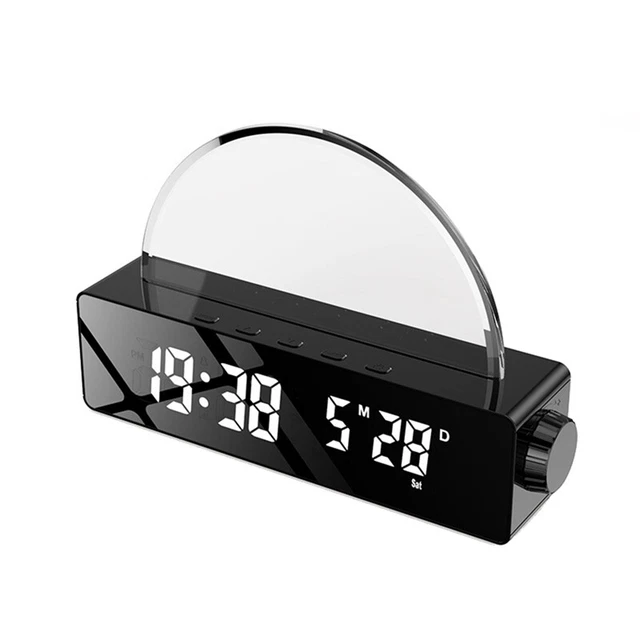 Sveglia Luminosa Con Simulatore Di Alba E Doppio Allarme, Ideale Per Chi Ha Sonno Pesante E Per Camere Da Letto Di Adulti E Bambini 74817344