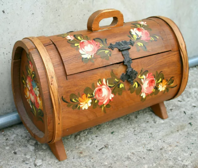 PORTA LAVORO VINTAGE in legno cassetta scatola bauletto da per cucito anni  50 60 EUR 139,00 - PicClick IT