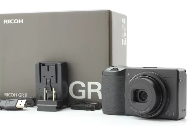 [MINT in Box] RICOH GR III 24.2MP 18.3mm f/2.8 Digital Camera Black From JAPAN