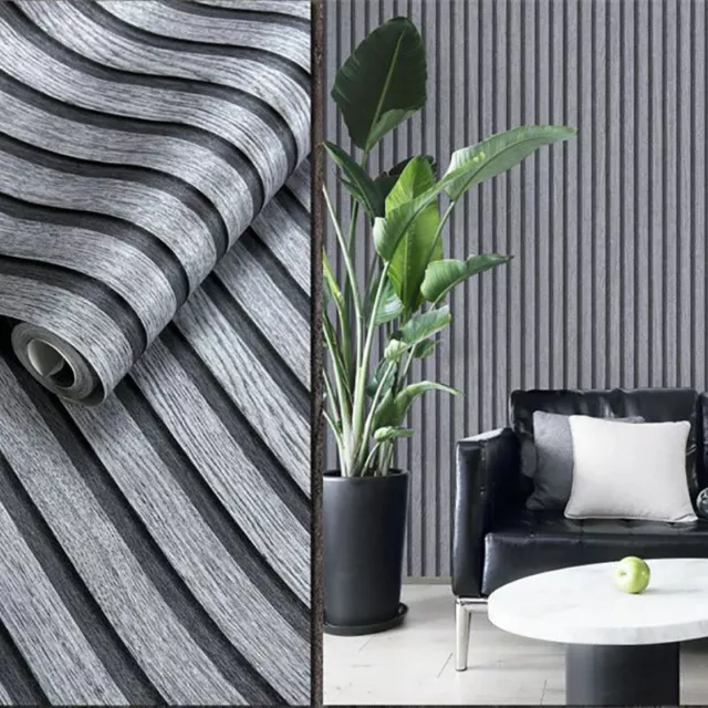 3D Wood Slats Effect Wallpaper Fine Wood Effect.Wallcovering.Roll for Background