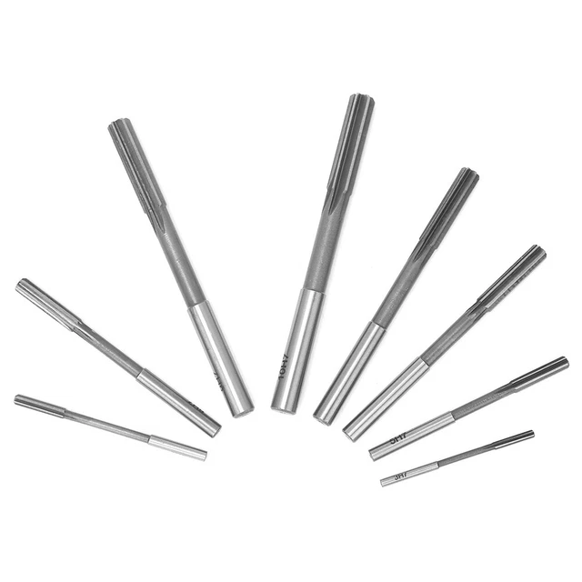 8Pcs Reamer High Speed Steel HighAccuracy Straight Shank Reaming Tool Accessory❤
