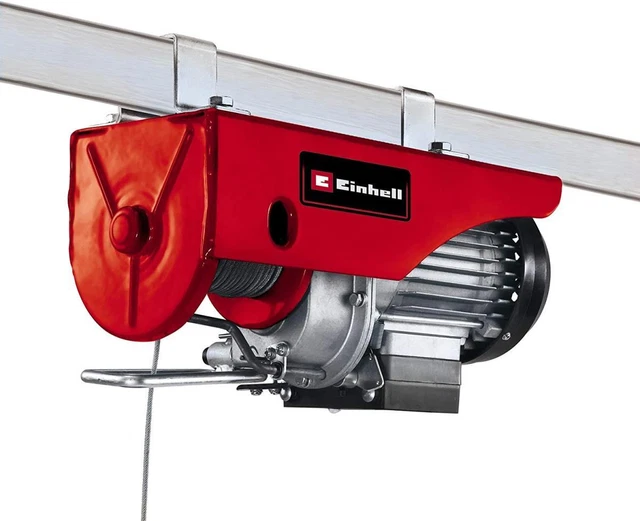 Copertura di sollevamento corda Einhell TC-EH 250 verricello elettrico cavo bottiglie fino a 250 kg rosso