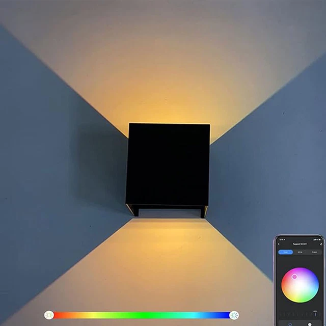 Adjustable LED Wall Lamp Waterproof Aluminum Materials Wide Application Black