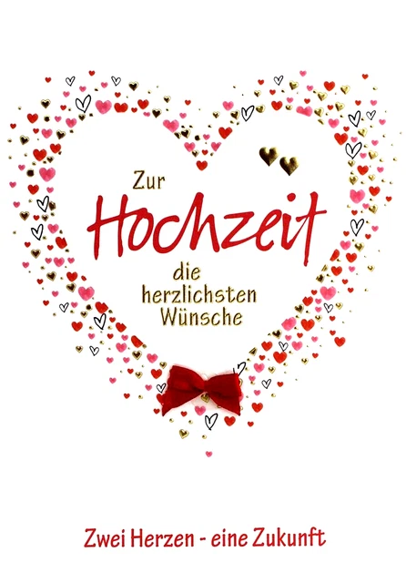 HOCHZEITSKARTE GLÜCKWÜNSCHE ZUR Hochzeit Karte mit Spruch