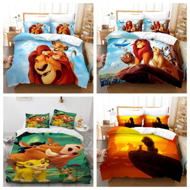 3D The Lion King Simba Bettwäsche Kinder Schlafzimmer Bettbezug 135x200 200x200