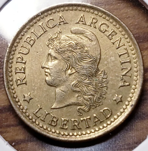 Argentina 1970 10 Centavos Libertad BEAUTIFUL COIN