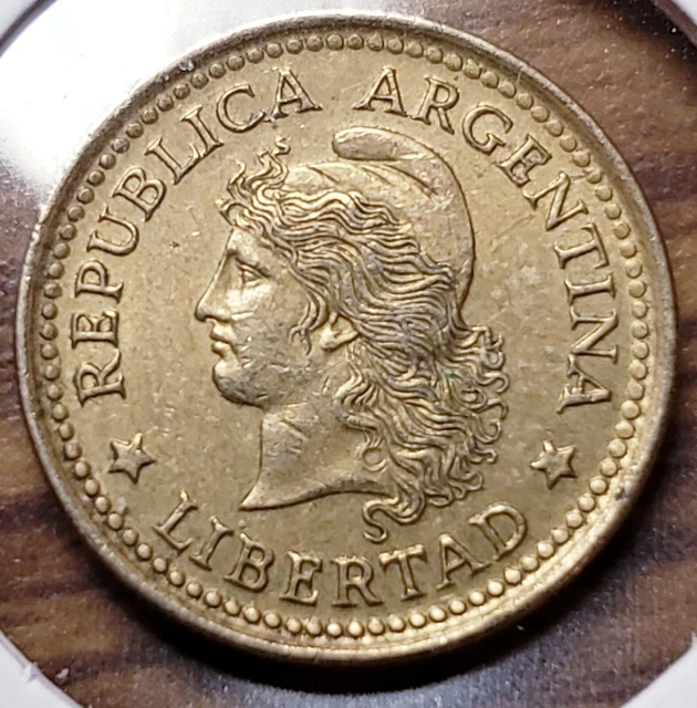 Argentina 1970 10 Centavos Libertad BEAUTIFUL COIN