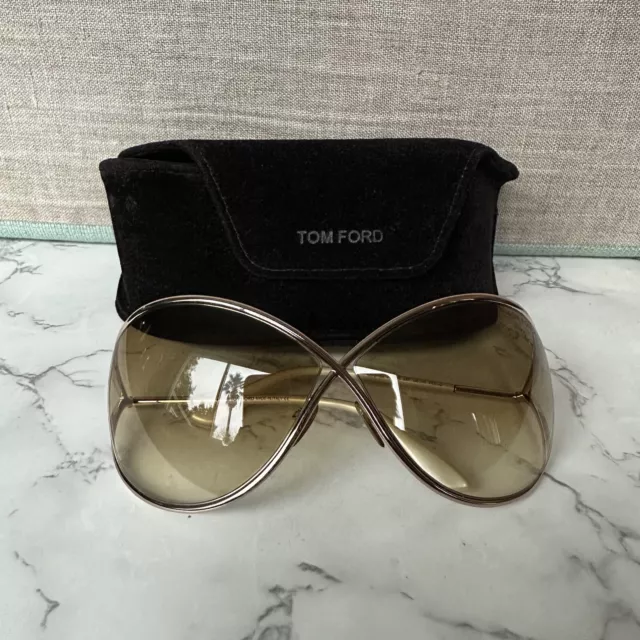 Tom Ford Miranda Rose Gold TF130 28F 68 10 115 2 Women’s Sunglasses & Case