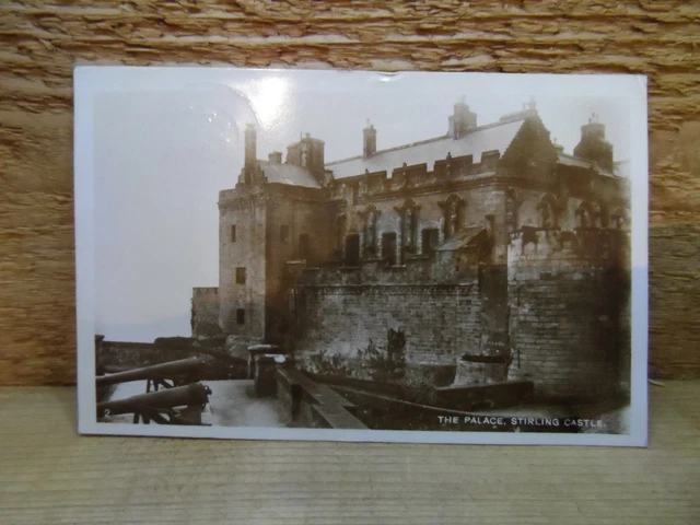 Old postcard - The Palace - Stirling castle - old real photo card - Scotland