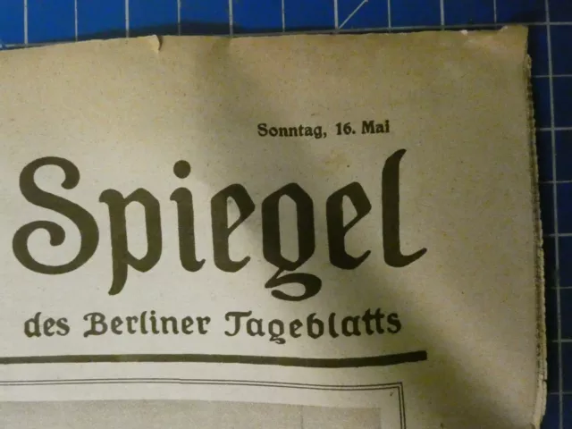 Zeitung Der Welt Spiegel Illustrierte Wochenschrift Nr 20 Jahrgang 1926 H-13266 3