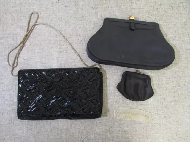 Lot of 2 vintage clutch purse Purses + change bag