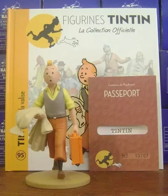 Figurine Tintin Collection Officielle- Tintin à la valise n°95