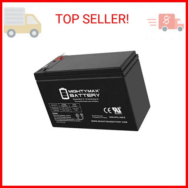 Mighty Max 12V 7Ah Battery – Replacement For Texas Hunter 500lb Deer Feeder – SLA, Lead Acid, ML7-121911171