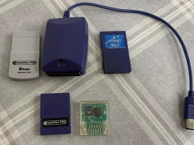 Nintendo GameCube Memory Cards & Controller Adaptor