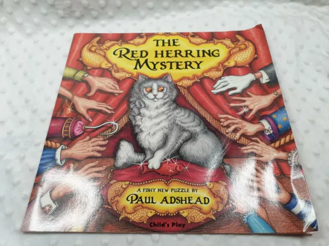 The Red Herring Mystery Rare large children's picture book hard to find vintage