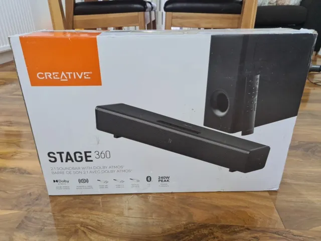 Creative Stage 360. 2.1 Soundbar With Dolby Atoms