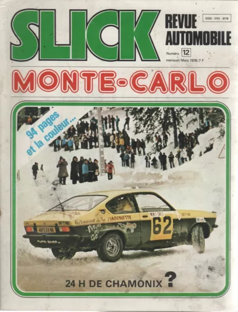 Slick 12 #12 1978 Monte Carlo Simca 1000 Rallye 3 Punch Cross Ford Capri Product