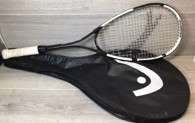 Slazenger Type Nxcel 180 Squash Racket VGC Black and White Sports tennis