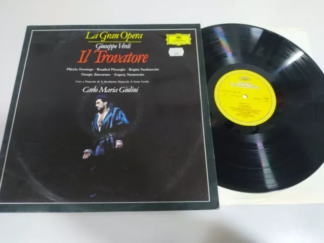 Giuseppe Verdi Il Trovatore I Placido Domingo - LP 12" Vinilo VG/VG