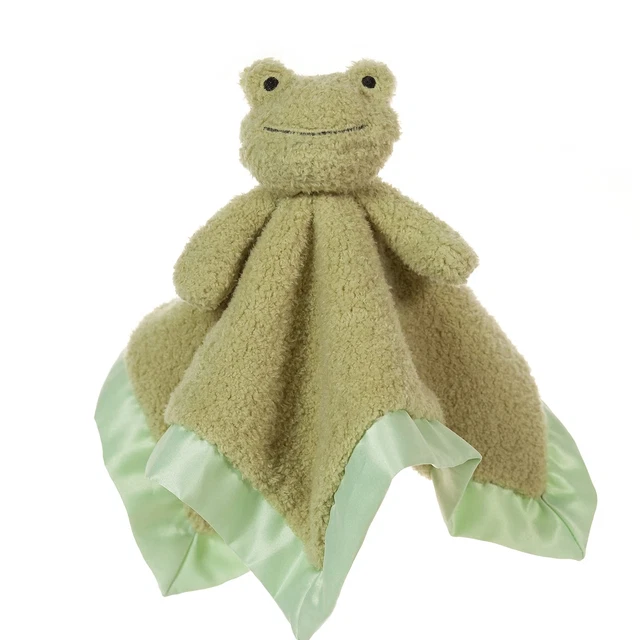 Albaricoque Cordero Lujo Acurrucado Peluche Adorable Rana Verde Bebé Animales de Peluche