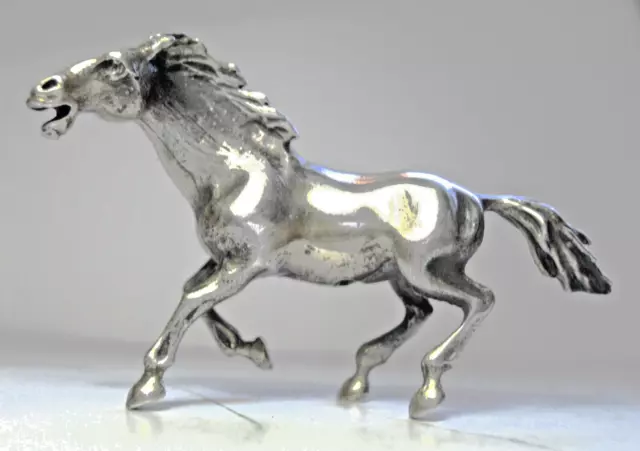 Miniatura Argento Cavallo Gr. 29 Vintage Anni 70 Silver Horse No Raspini 2 Foto