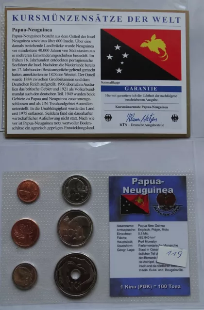 Kursmünzensatz KMS Papua-Neuguinea st bankfrisch (Nr.119)