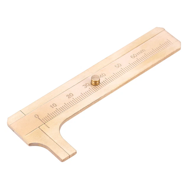 Copper Calipers Measuring Sliding Gauge For Watch Paper (Single Scale 8cm) ECM