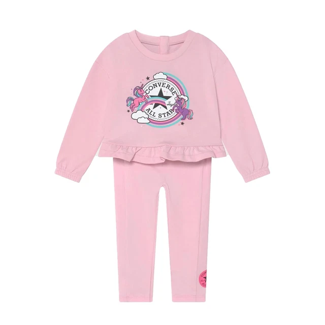 Converse Tuta da Neonata Ruffle Rosa Taglia 12 M Codice 1CC947-A9Y