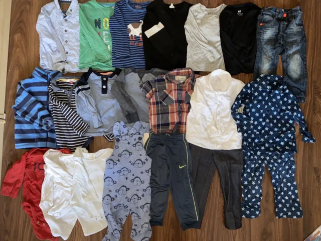 Baby Boy Clothes Top Trousers 21 Piece Bundle Age 18-24