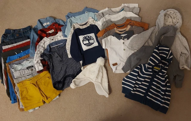 Large Bundle Of Baby Boy Clothes 3-6 Months Jackets, Tops, Trousers, Shorts