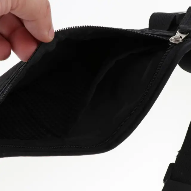 Blocking Black Waterproof Waist Wallet, for unisex adult