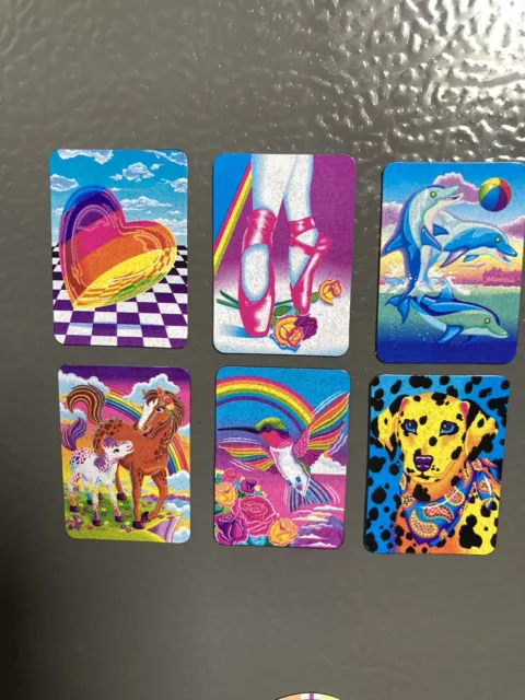 Handmade Magnet Lot With Lisa Frank Vintage Stickers Hummingbird Heart Lot